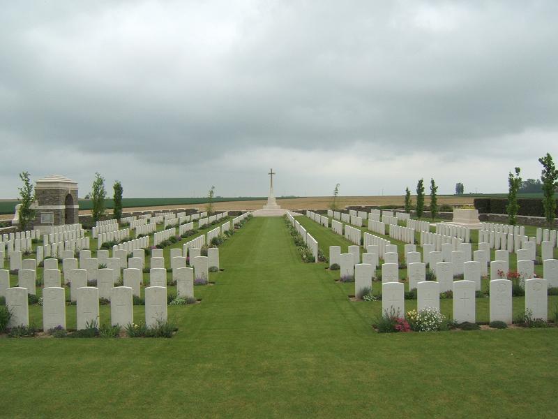 Nouveau cimetière britannique de Bouchoir, France