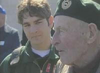 Young Candian with a Veteran in France