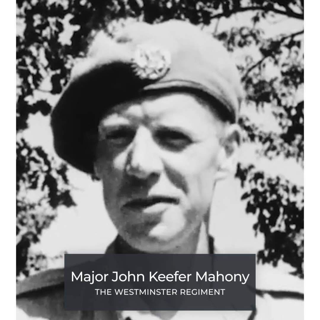 Major John Keefer Mahony -The Westminster Regimen