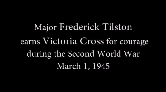 Major Tilston earns Victoria Cross