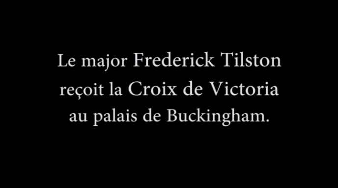 Le major Tilston reçoit la Croix de Victoria