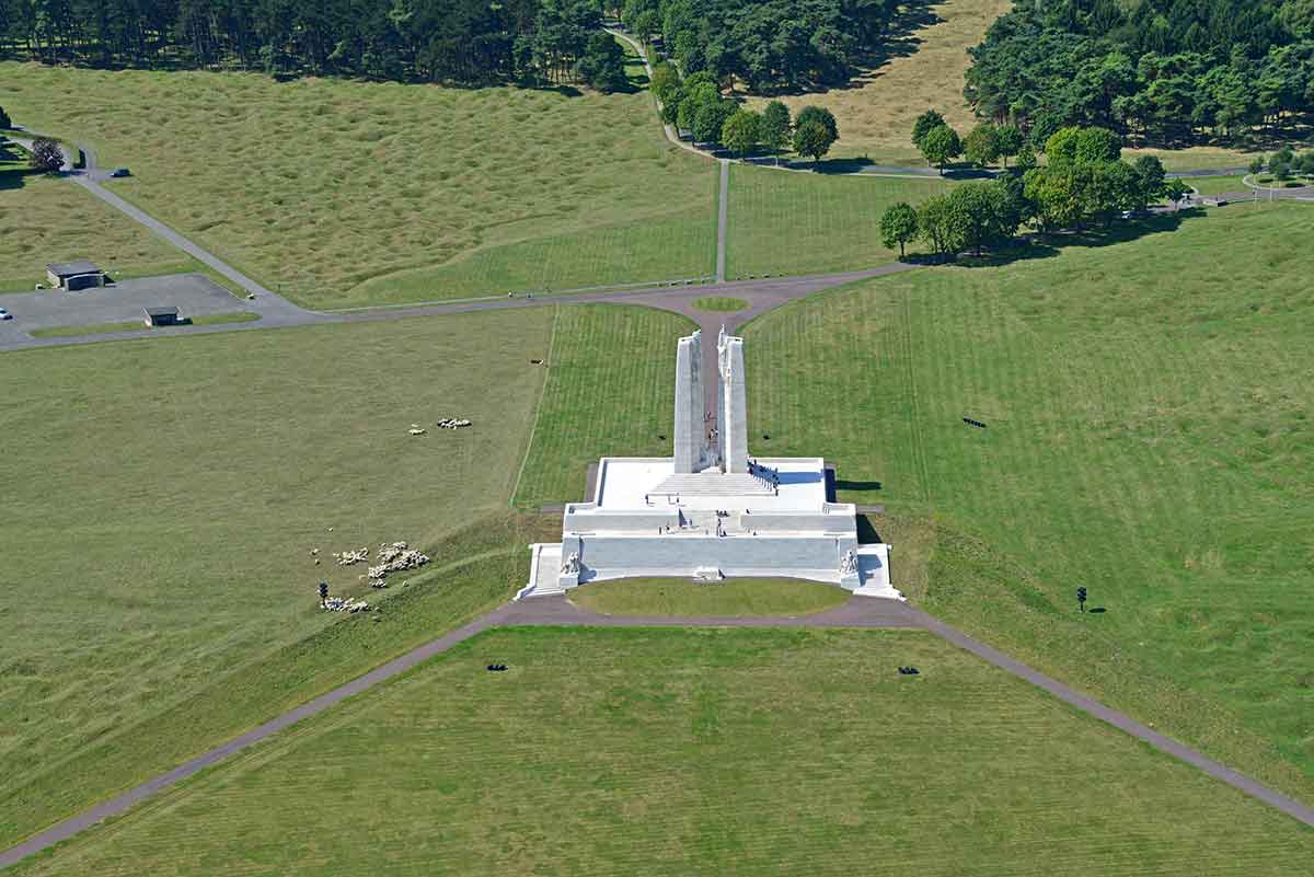 The Canadian National Vimy Memorial in France.