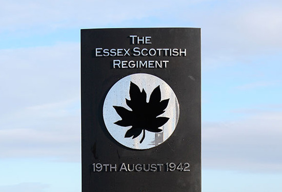 Le Mémorial de Dieppe du Essex Scottish Regiment