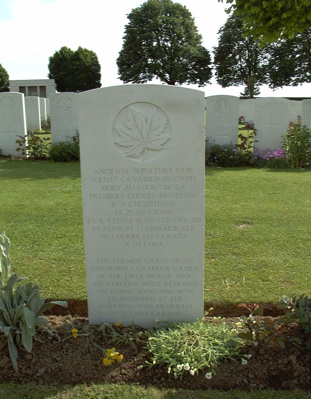 French grave site of the Unknown Soldier