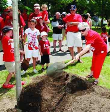 Victory Tree planting, Canada Day 2011