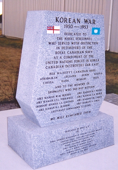 Monument commémoratif de la guerre de Corée de la Marine royale canadienne