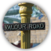 Valour Road street sign