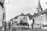 La grande rue de Vimy avant la guerre.