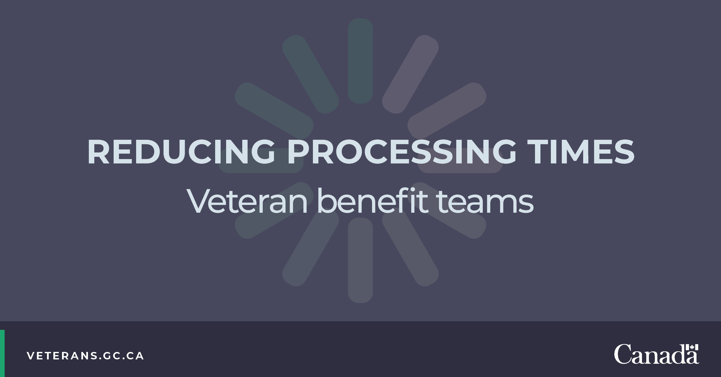 Improving Wait Times - Veterans Benefits Teams