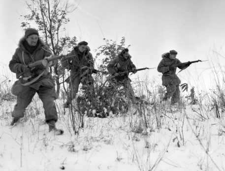Princess Patricia’s Canadian Light Infantry soldiers in Korea in March 1951