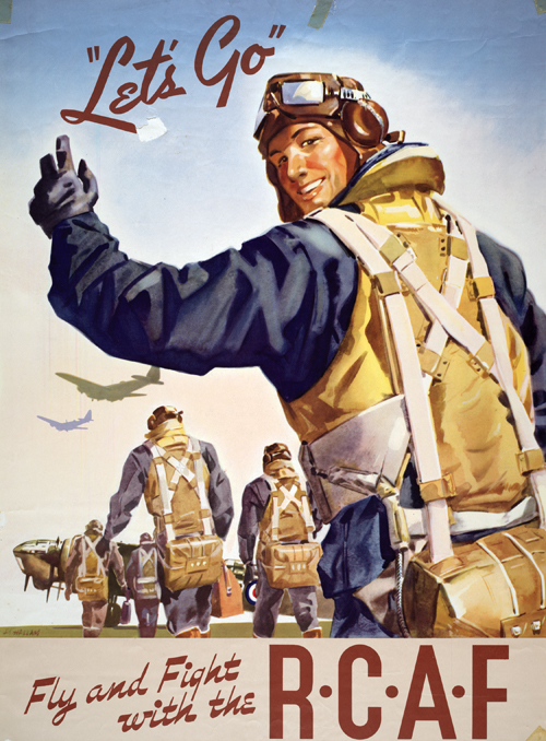 Let's go.  Fly and Fight with the R.C.A.F.
