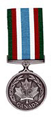 Medaille canadienne du maintien de la paix.