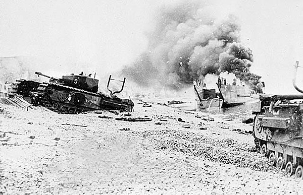 Aftermath of the Dieppe Raid.