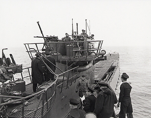 U-889 surrendering to the RCN.