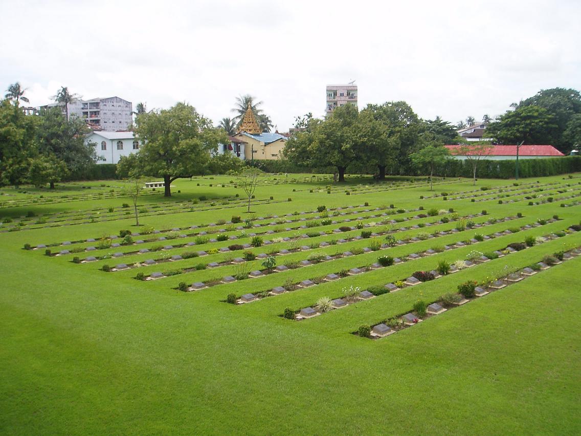 Cimetière de guerre de Rangoon, Myanmar (anciennement la Birmanie)