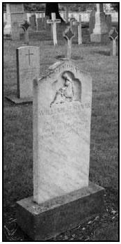 Grave marker of William Bevis