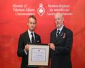 Minister of Veterans Affairs Commendation ceremony in Calgary