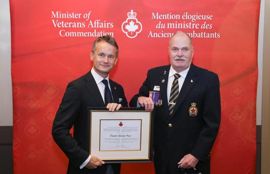 Minister of Veterans Affairs Commendation ceremony in Calgary