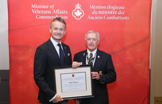 Minister of Veterans Affairs Commendation ceremony in Calgary