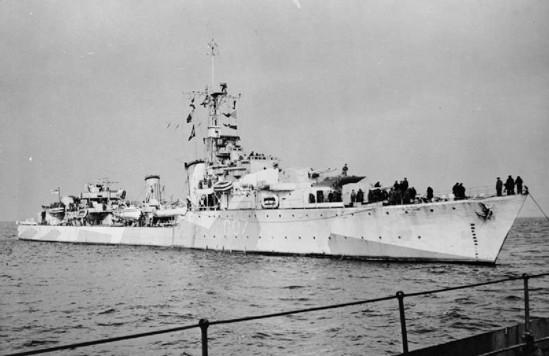 HMCS Athabaskan during the Second World War. Photo: Imperial War Museum A-22987