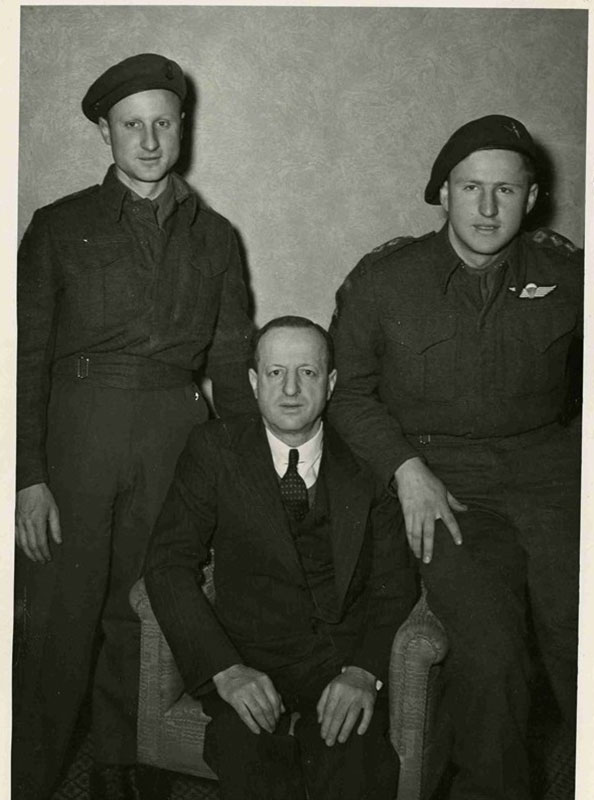David and Leo Heaps and their father, A.A. Heaps, a Member of Parliament. Photo: Ontario Jewish Archives