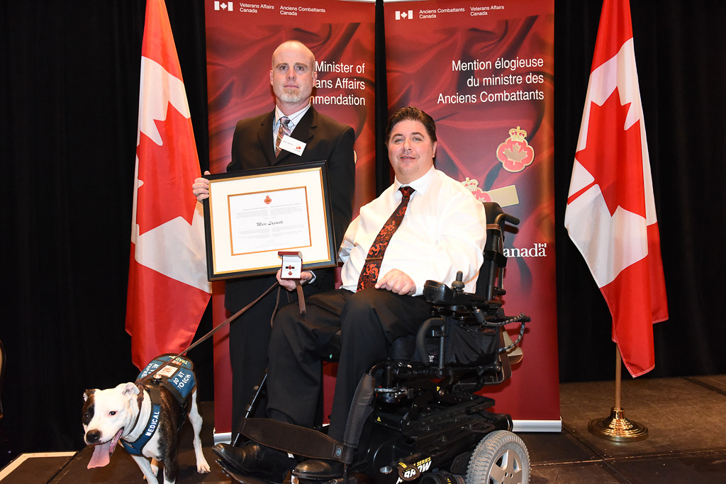 The honorable Kent Hehr, Minister for Veterans Affairs, and Marc Lapointe