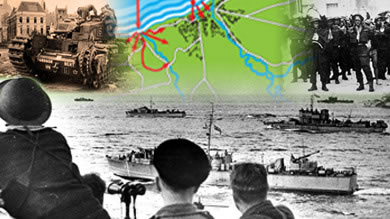 Des maquettes ont été créé des plages de débarquement et la campagne en vue de l’assaut lors du raid sur Dieppe
