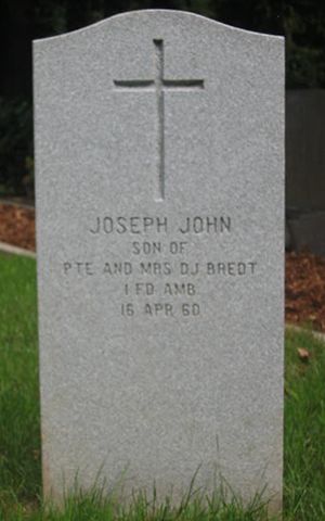 Pierre tombale de Joseph John Bredt