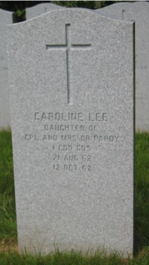 Headstone of Caroline Lee Pardy