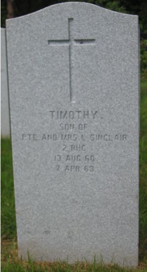 Pierre tombale de Timothy Sinclair