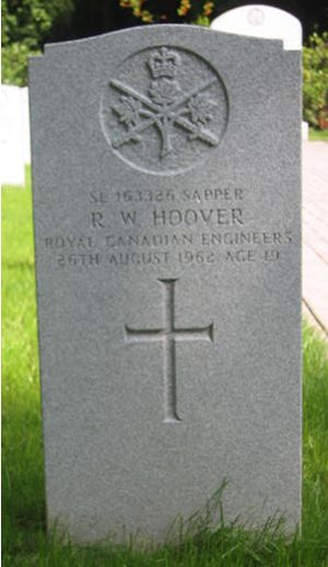 Headstone of R. W. Hoover