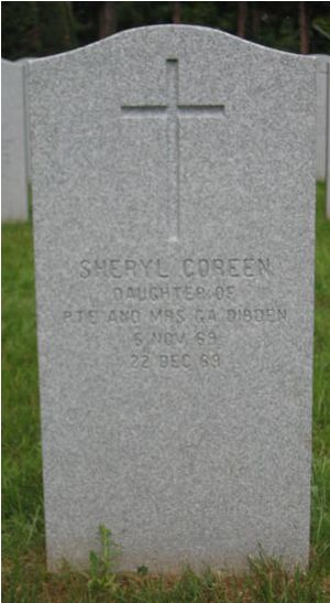 Headstone of Sheryl Coreen Dibden