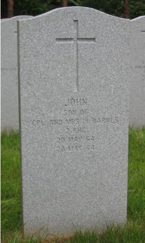 Headstone of John Barnes