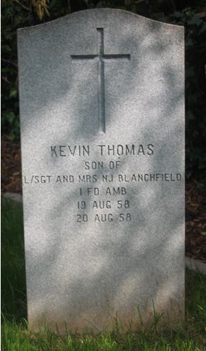 Pierre tombale de Kevin Thomas Blanchfield