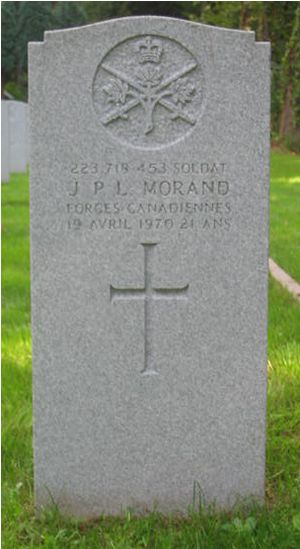 Pierre tombale de J. P. L. Morand