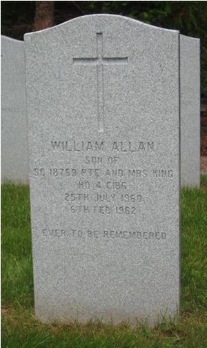 Headstone of William Allan King