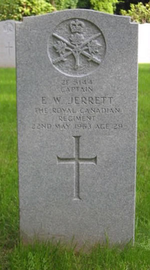 Pierre tombale de E. W. Jerrett