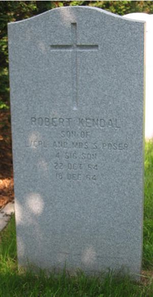 Pierre tombale de Robert Kendal Poser
