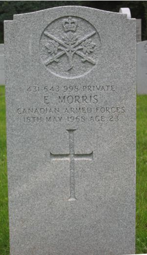 Pierre tombale de E. Morris