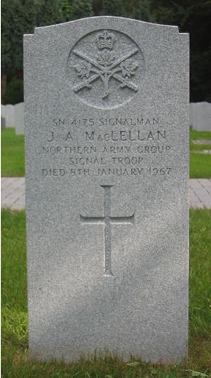 Headstone of J. A. MacLellan
