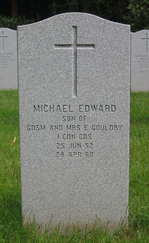Pierre tombale de Michael Edward Gouldby