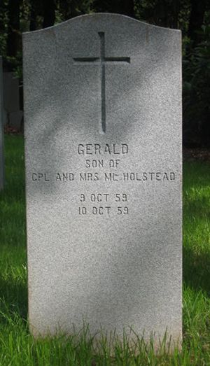 Pierre tombale de Gerald Holstead