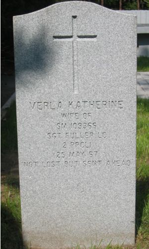 Pierre tombale de Verla Katherine Fuller
