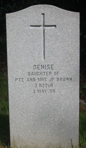 Pierre tombale de Denise Brown