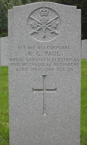 Headstone of R. G. Paul