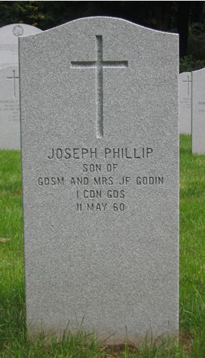 Headstone of Joseph Phillip Godin
