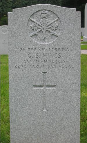 Pierre tombale de G. S. Hines