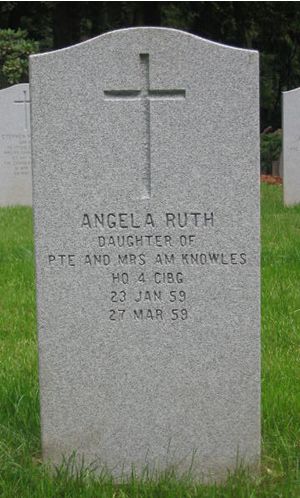 Headstone of Angela Ruth Knowles