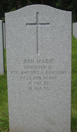 Pierre tombale de Ann Marie Rancourt