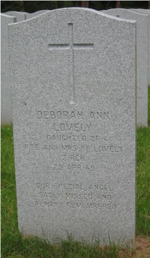 Headstone of Deborah Ann Lovely